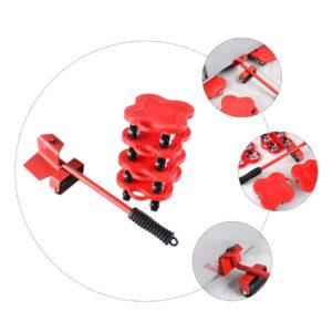 CLISPEED 1 Set Moving Tools Furniture Sliders Moving Pry Bar Furniture Lifters for Heavy Furniture Chair Sliders Moving Home Artifact Mutitool Moving Device Aluminum Alloy Pulley Lifting