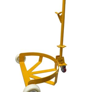 Say Goodbye to Struggling with Heavy Barrels. Effortless Transportation with The Wheels Steel Cart Round Dolly, Vertical Drum Clamp- -Drum Lift for 1100 Lbs Capacity Use Together.