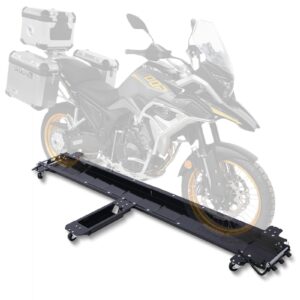 visrack motorcycle dolly 1250 lbs. widow cruiser-dolly steel motorcycle dolly motorcycle storage system equipped with 6 swivel caster wheels black