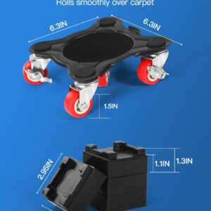 AIDCARRY Furniture Dolly, Heavy Duty Furniture Movers with 5 Wheels