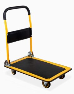 maxworks 50911 foldable platform truck push dolly-330 lb. weight capacity-with swivel wheels