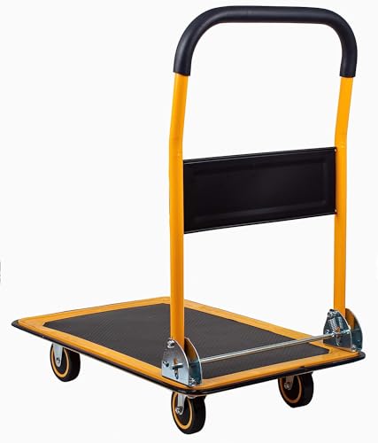 MaxWorks 50911 Foldable Platform Truck Push Dolly-330 lb. Weight Capacity-with Swivel Wheels