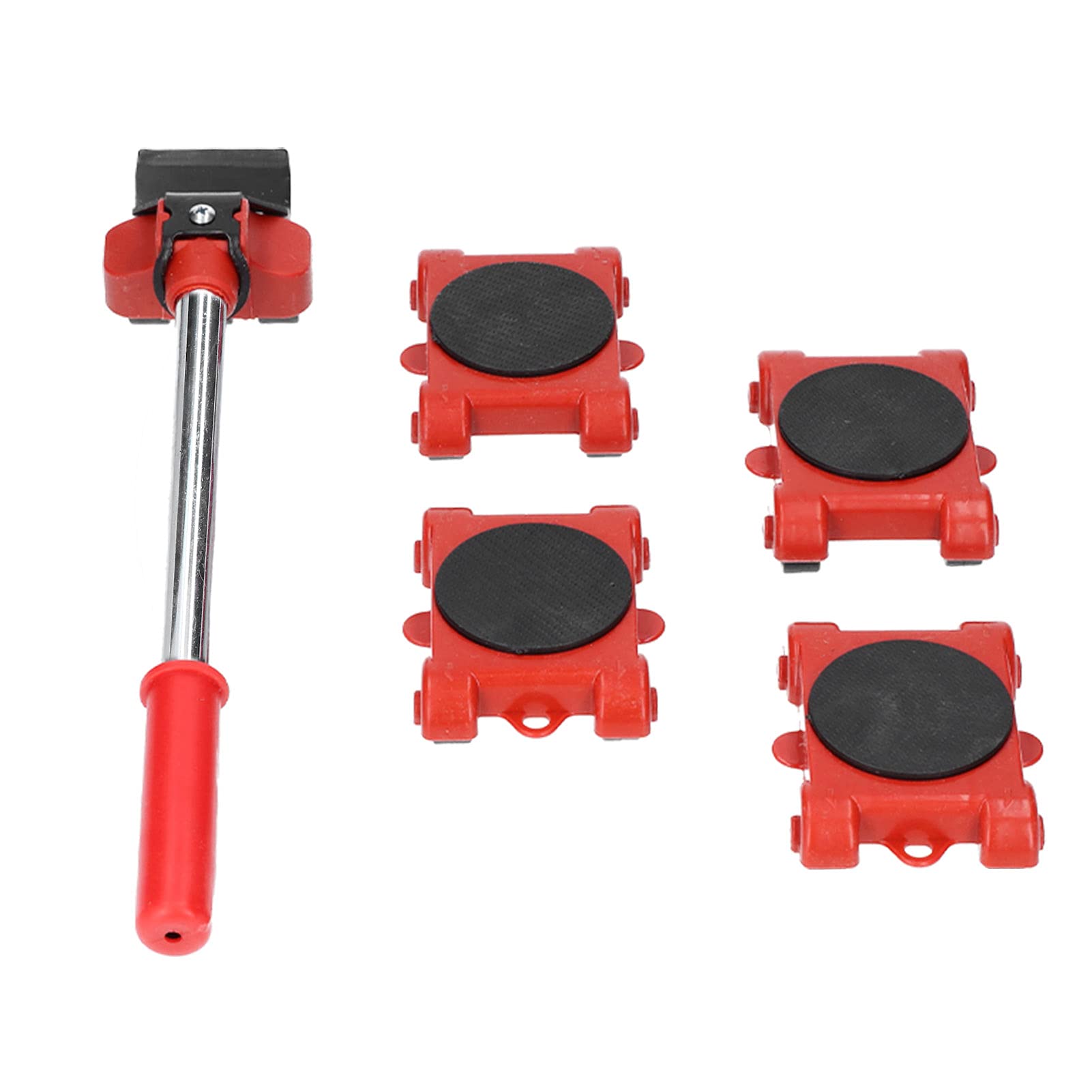 Furniture Moving Lifter, 5Pcs Furniture Moving Lifter Adjustable Height Multifunctional Heavy Duty Handling Tool Base 150 kg