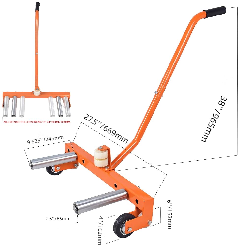 Senhill Heavy Duty Wheel Dolly Adjustable Tire Dolly Tire Lift Tool Easy Lift Tire Moving Cart for Workshop Garage