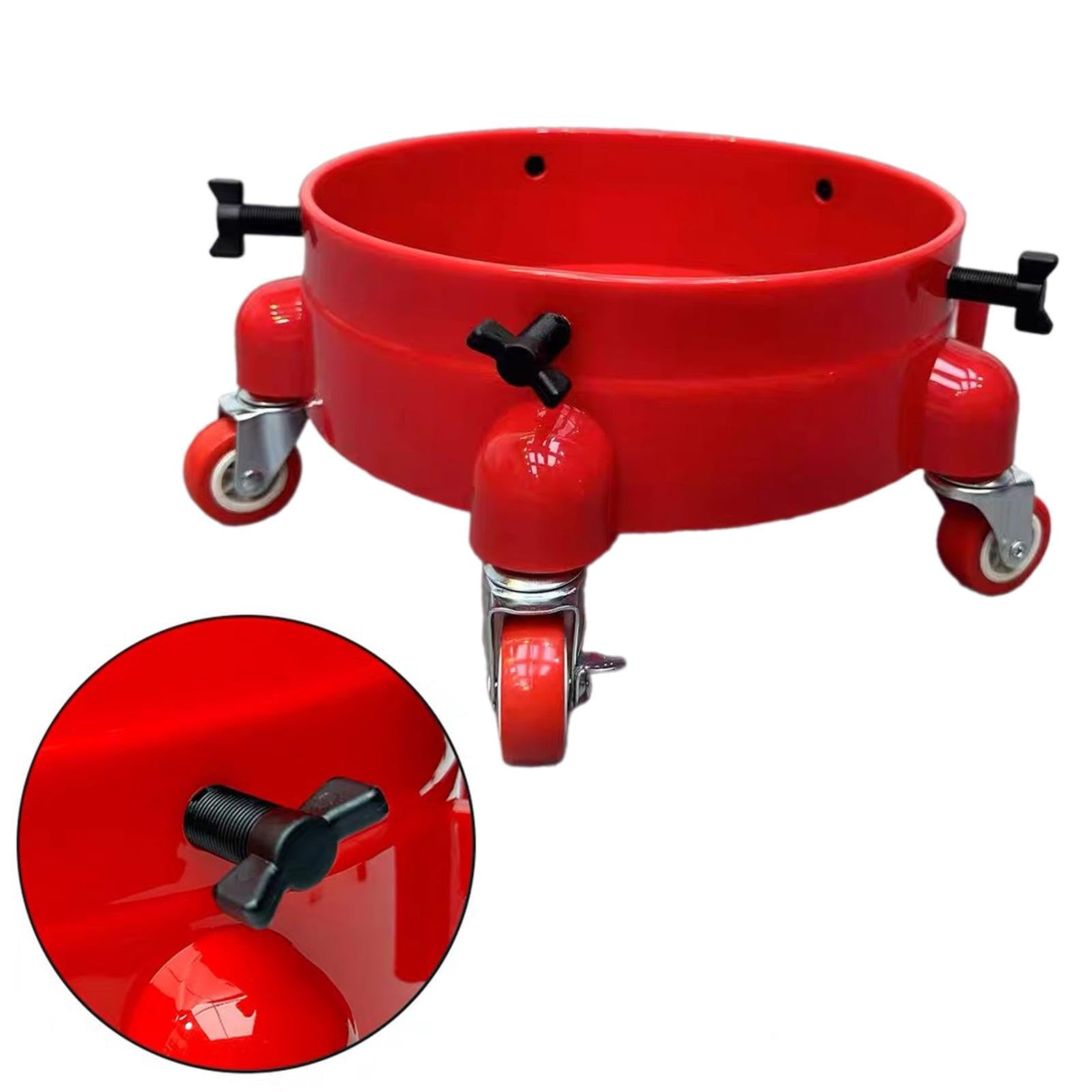 Okiyakusama Car Wash Bucket Dolly Rolling Bucket Dolly Portable Detailing Tool Heavy Duty Auto Accessories for Car Washing