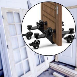 Qianly Heavy Door Installation Tool Door Handling Cart with Wheel Door Installation Kits for 1-3/8" and 1-3/4" Front Door Slab