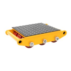 Serendicy 15T Machinery Skate Dolly 33000lbs Machinery Moving Skate Heavy Duty Machine Dolly Skate Machinery Roller Mover with 9 PU Rollers for Industrial Moving Equipment Heavy Objects Transportation