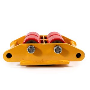 Harbin-Star 1PCS Machinery Skate Dolly, 13200LBS/6T Industrial Machinery Mover, Cast Steel Machinery Moving Skate & 4 Polyurethane-Coated Steel Rollers for Warehouse, Factory