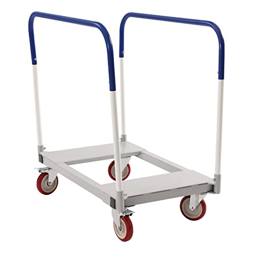 Steel Panel Truck, 1500 LBS Panel Dolly Cart with Swivel Casters, 35" Length x 20" Width, Heavy-Duty Drywall Sheet Cart, Handling Wall Panel, Sheetrock, Lumber for Garage, Home, Warehouse