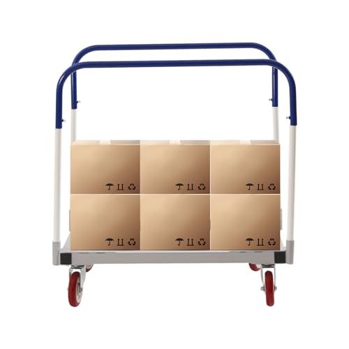 Steel Panel Truck, 1500 LBS Panel Dolly Cart with Swivel Casters, 35" Length x 20" Width, Heavy-Duty Drywall Sheet Cart, Handling Wall Panel, Sheetrock, Lumber for Garage, Home, Warehouse