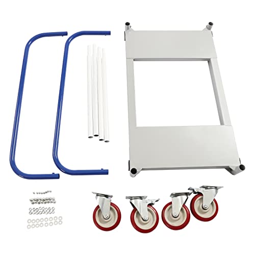 Steel Panel Truck, 1500 LBS Panel Dolly Cart with Swivel Casters, 35" Length x 20" Width, Heavy-Duty Drywall Sheet Cart, Handling Wall Panel, Sheetrock, Lumber for Garage, Home, Warehouse