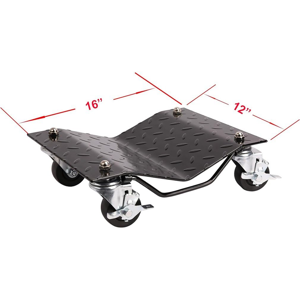 AFMZBIS Wheel Dolly, 6000 lbs Car Moving Dollies, Car Dolly Set of 2 Piece, Heavy-Duty Car Tire Dolly Cart Moving Cars, Trucks, Trailers, Motorcycles, and Boats