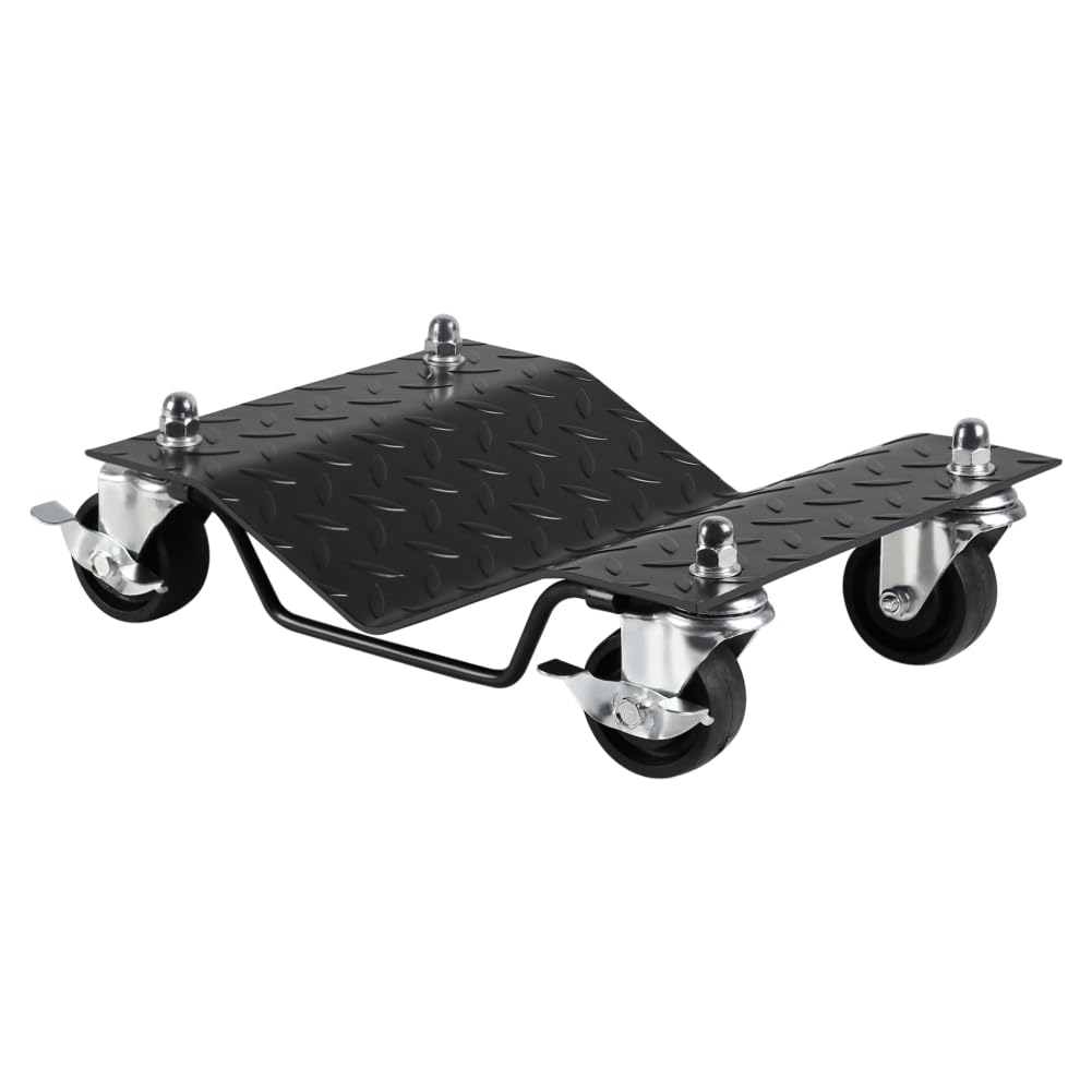 Wheel Dolly, Car Moving Dolly 3000 lbs, Wheel Dolly Car Tire Stake, Heavy-Duty Car Tire Dolly Cart Moving Cars, Trucks, Trailers, Motorcycles, and Boats (2PC)