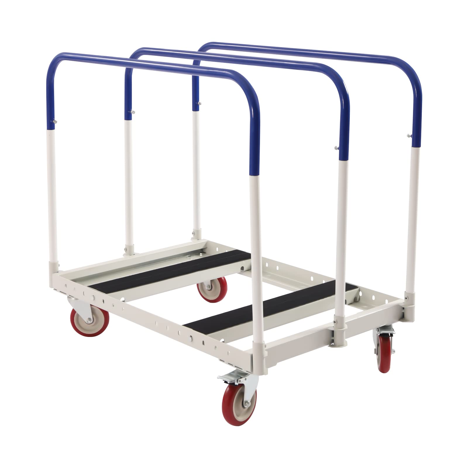 BANEBONE Heavy Duty Planks Cart Trolley 1000 lbs Steel Panel Truck Trolley Large Capacity Panel Truck Adjustable Low Noise W/ 4 Swivel Casters for Transport Heavy Objects Planks