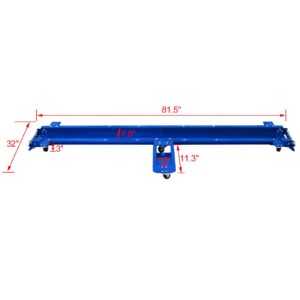 Motorcycle Dolly 1250 lbs. Widow Cruiser-Dolly Steel Motorcycle Dolly, 81.5" Extra Long Motorcycle Storage System Equipped with 6 Swivel Caster Wheels