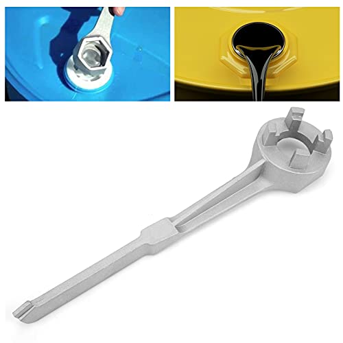 Grcfumo Oil Drum Bung Wrench, Aluminum Drum Wrench, Barrel Opener Tool for Opening Lid of 10 15 20 30 55 Gallon Standard Plug