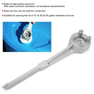 Grcfumo Oil Drum Bung Wrench, Aluminum Drum Wrench, Barrel Opener Tool for Opening Lid of 10 15 20 30 55 Gallon Standard Plug