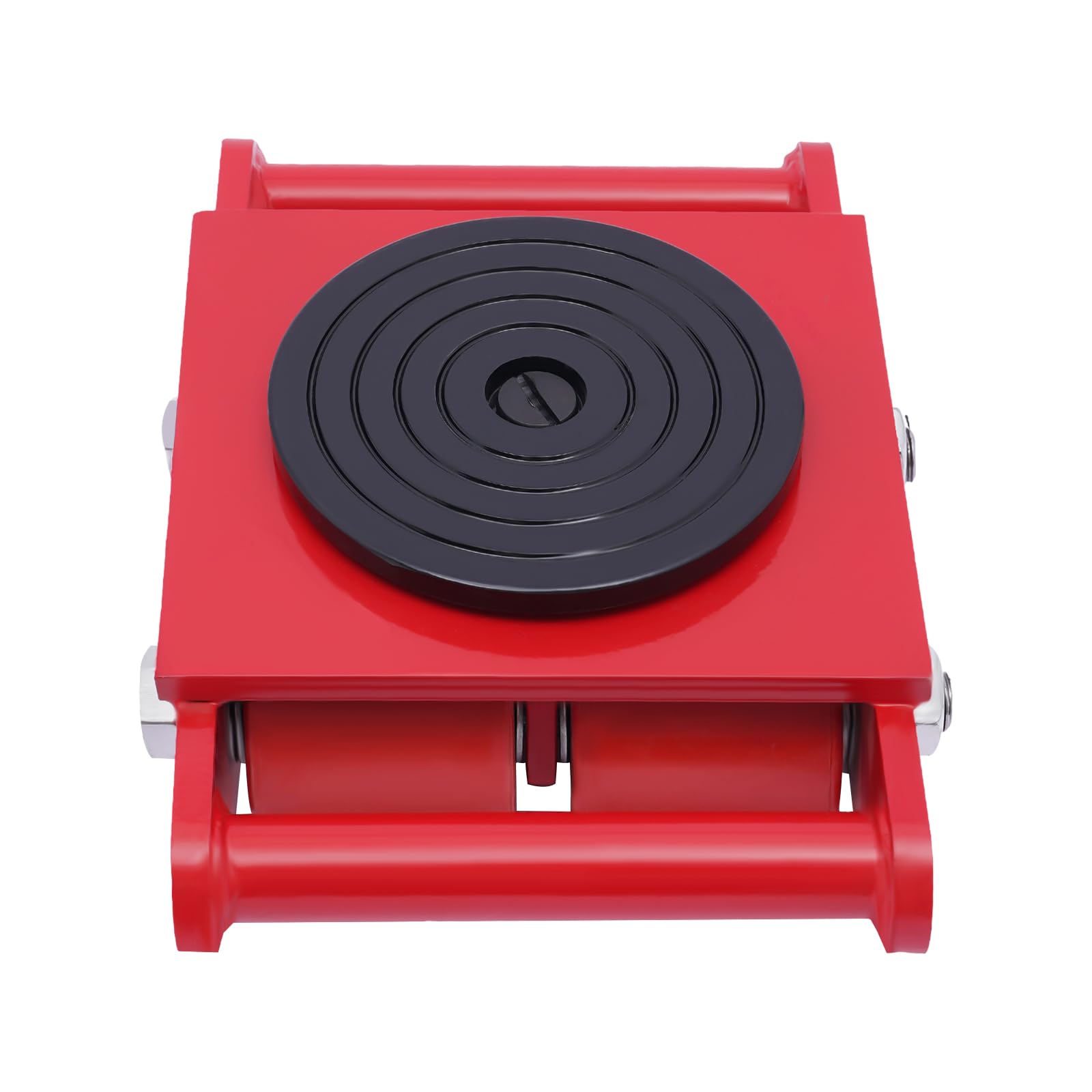 Heavy Duty Machine Dolly Skate Machinery Moving Skate Machinery Mover Cargo Trolley Cart for Heavy Duty Industrial Moving Equipment(Red)