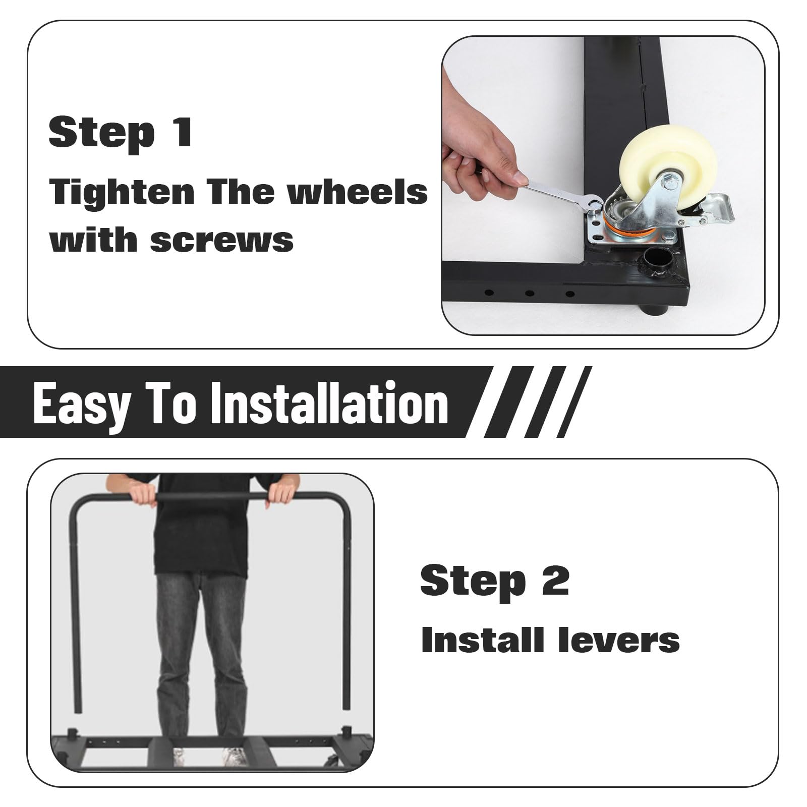 Steel Panel Truck, 1500 LBS Panel Dolly Cart with 5" Swivel Casters and 36.02" x 24.02" Deck, Heavy-Duty Drywall Sheet Cart, Handling Wall Panel, Sheetrock, Lumber for Garage, Home, Warehouse