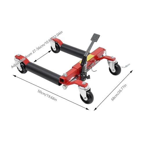 CaLaOCO Wheel Dolly, Wheel Dolly Car Skate, Heavy Duty Vehicle Positioning Hydraulic Car Wheel Dolly, Wheel Dolly for Vehicle Positioning