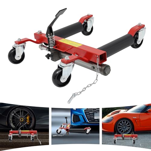 CaLaOCO Wheel Dolly, Wheel Dolly Car Skate, Heavy Duty Vehicle Positioning Hydraulic Car Wheel Dolly, Wheel Dolly for Vehicle Positioning