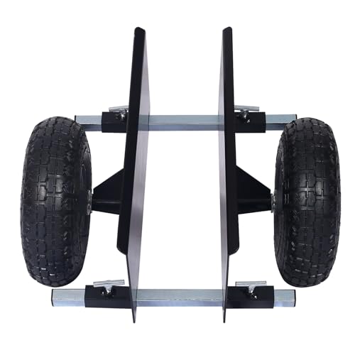 Qzntinrt Heavy Duty Panel Dolly with 600lb City and 10in. Pneumatic Wheels