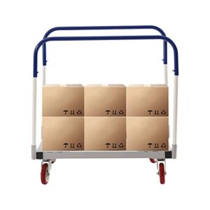 1500Lb Panel Cart Dolly, Steel Panel Dolly Cart Low Noise with 4 Swivel Wheels for Factory Warehouses Garage Workshop