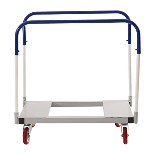 1500Lb Panel Cart Dolly, Steel Panel Dolly Cart Low Noise with 4 Swivel Wheels for Factory Warehouses Garage Workshop