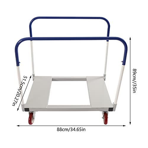 1500Lb Panel Cart Dolly, Steel Panel Dolly Cart Low Noise with 4 Swivel Wheels for Factory Warehouses Garage Workshop