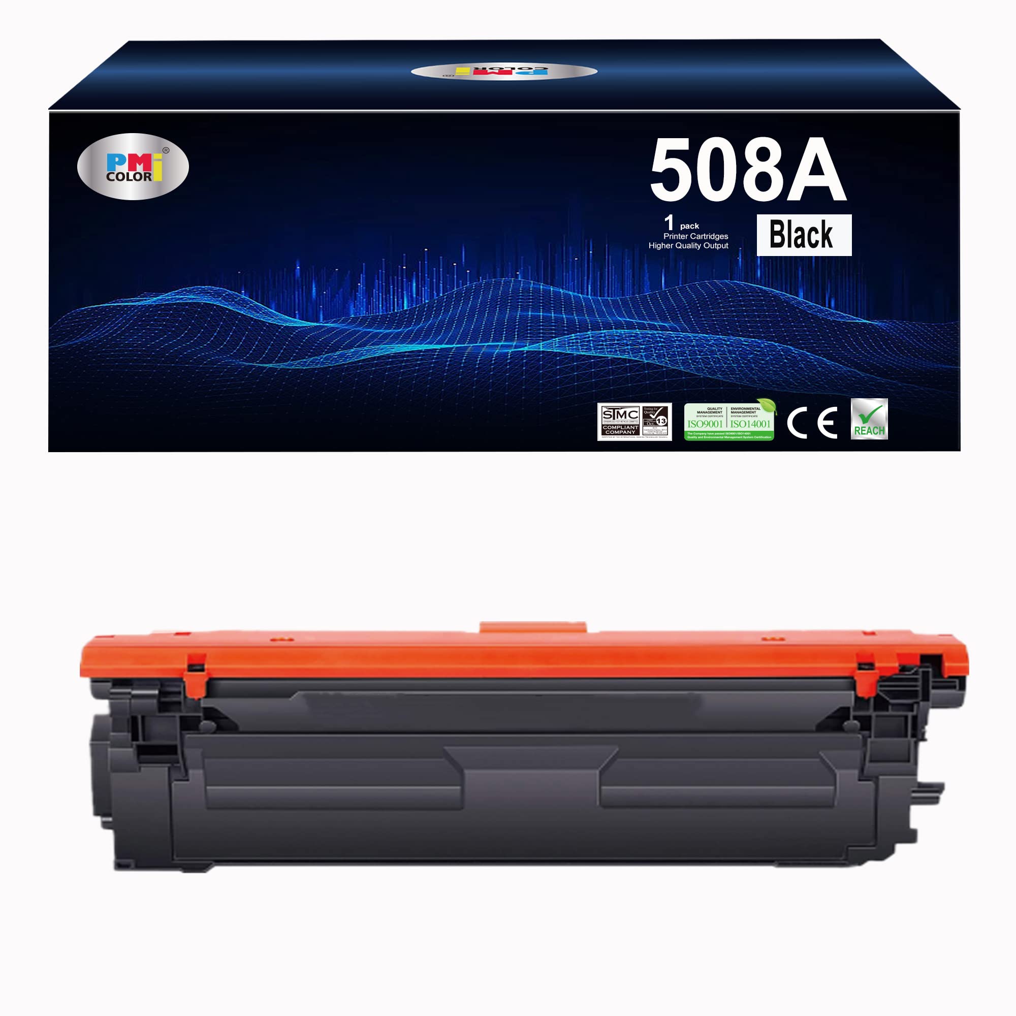 508A Black Toner Cartridge CF360A Replacement for Laser Enterprise M552, M553, Color Laser Enterprise MFP M577 Series