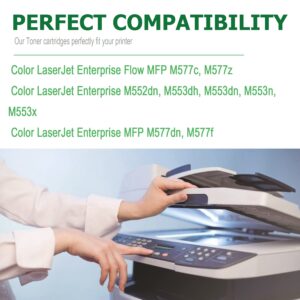 508A Black Toner Cartridge CF360A Replacement for Laser Enterprise M552, M553, Color Laser Enterprise MFP M577 Series