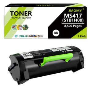 jmomy 51b1h00 toner cartridge compatible for lexmark 51b1h00 toner cartridge 511h for ms417 mx417 ms517 mx517 ms617 mx617 ms417dn ms517dn ms617dn mx417de mx517de mx617de (8,500 pages)