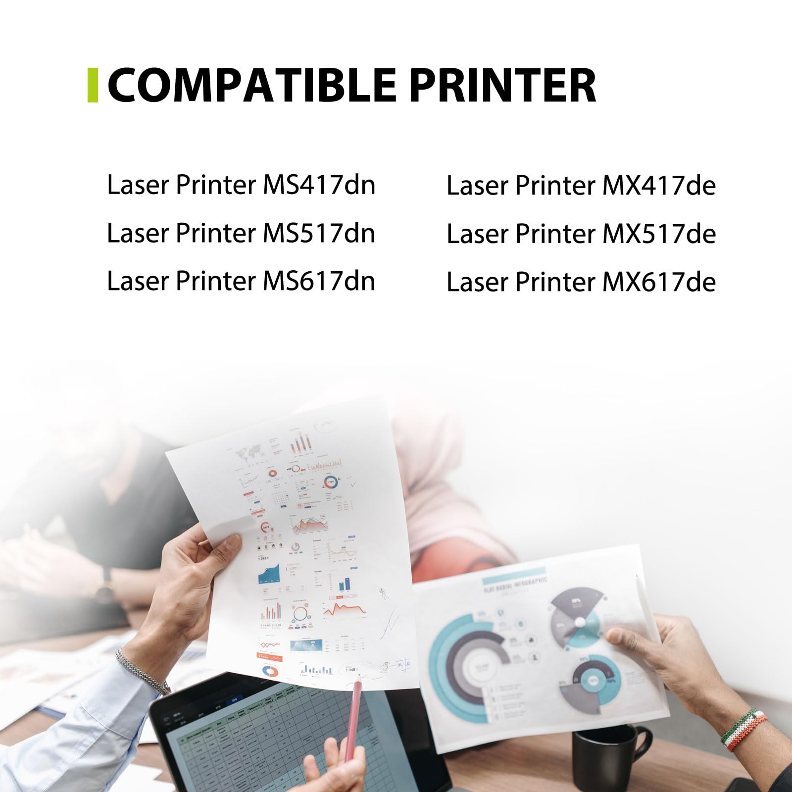 Jmomy 51B1H00 Toner Cartridge Compatible for Lexmark 51B1H00 Toner Cartridge 511H for MS417 MX417 MS517 MX517 MS617 MX617 MS417dn MS517dn MS617dn MX417de MX517de MX617de (8,500 Pages)