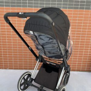 Stroller Rain Cover Compatible with Cybex Priam & Mios & Balios Baby Cart, Stroller Accessory Wind Cover, Transparent EVA Weather Shield with Big Window