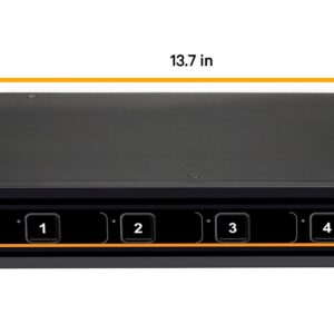 Avocent Vertiv Cybex SC800 Secure Desktop KVM Switch, Single Head Monitor, 4 Port, Dual-Link, Secure Desktop KVM Switch, Common Access Card (CAC), (DPP), TAA Compliant (SC845-001)