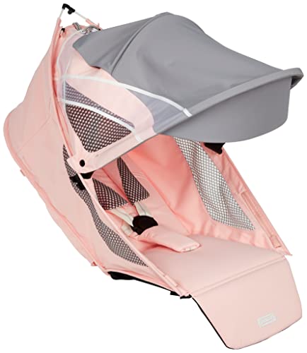 CYBEX AVI Jogging Stroller Seat Pack (Frame not Included),Compact Fold for Storage,Height-Adjustable Handlebar,One-Handed Steering,Rear-Wheel Suspension & Handbrake,For Infants 9 months+,Silver Pink