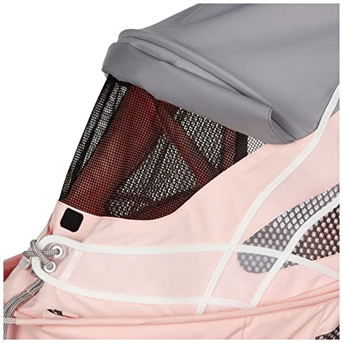 CYBEX AVI Jogging Stroller Seat Pack (Frame not Included),Compact Fold for Storage,Height-Adjustable Handlebar,One-Handed Steering,Rear-Wheel Suspension & Handbrake,For Infants 9 months+,Silver Pink