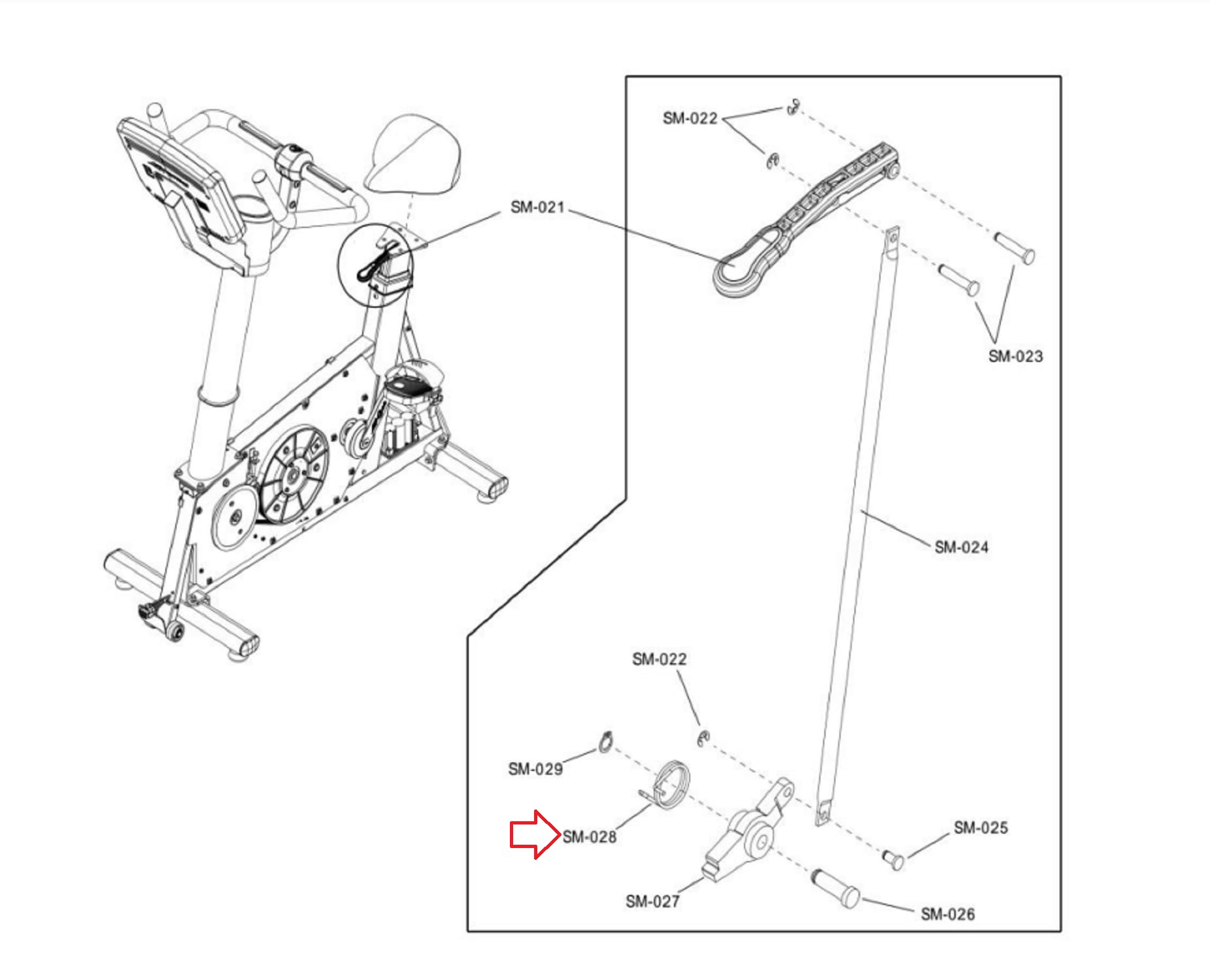 Latch Spring 0K77-01032-0000 Works with Life Fitness Cybex Stationary Bike