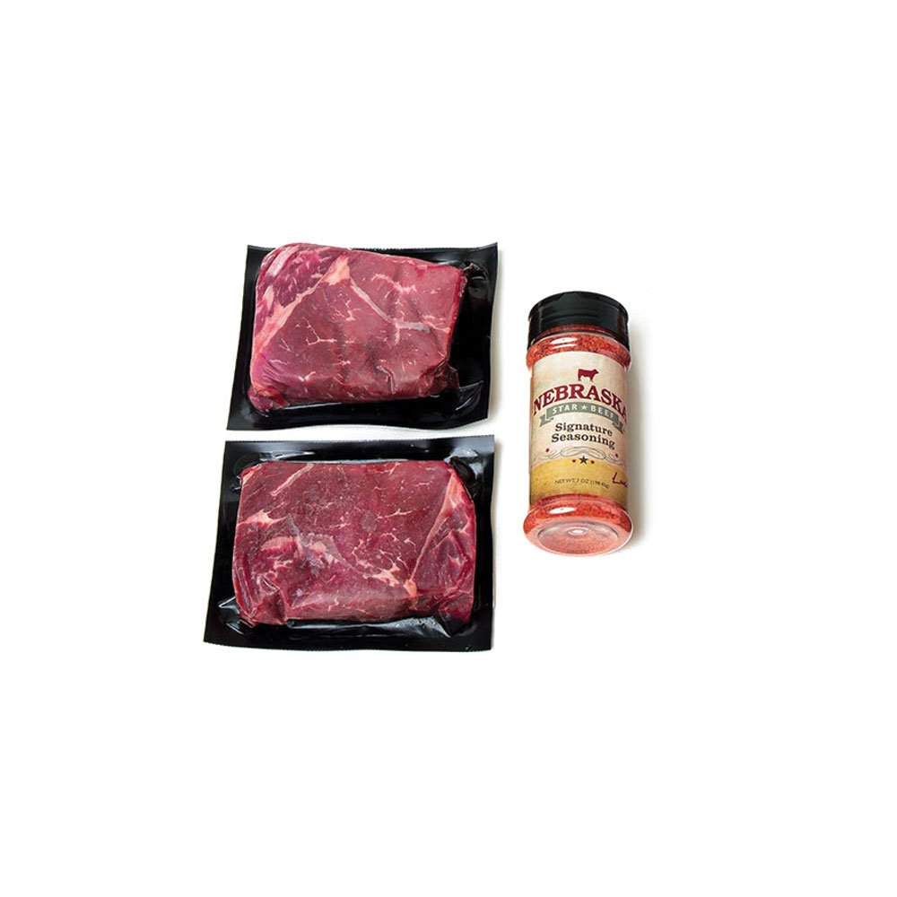 Nebraska Star Beef Aged Angus Top Sirloin, All Natural Hand Cut and Trimmed with Signature Seasoning, Gourmet Steak Gifts Delivered to Your Door, Premium Value, 3 Piece Set, 25oz