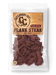 cattleman's cut texas style flank steak beef jerky, 9 ounce