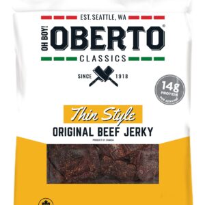 Oh Boy! Oberto Classics Thin Style Original Beef Jerky, 2.2 Ounce (Pack of 8)