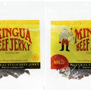 Mingua Mild Beef Jerky 4 Pack (4-3.5oz Packages * 14oz total)