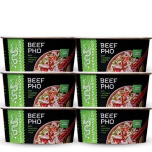 snapdragon vietnamese pho soup bowl, beef pho, 2.1 oz (pack of 6)