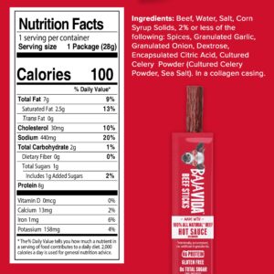 Baja Jerky All Natural Beef Sticks - Traditional, Street Taco, & Hot Sauce, Gluten Free, Protein Packed, Made in the USA - Variety, (Pack of 12)