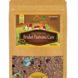 Ginoh's Valley Brisket Pastrami and Corn Beef Cure Brining Spice Ready Mix -Will cure 5lb of Brisket- New York City Style 10 oz. For Pastrami add our selection of Rubs