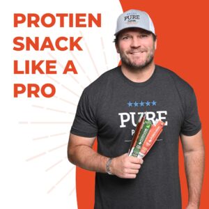 PureProSTICKS - 24 pack of Low Sugar 100% Grass Fed Beef Sticks - Original Flavor Mild - Delicious Gluten Free Beef Snack - High Protein Keto & Paleo Friendly - 24 Beef Sticks