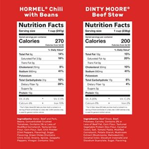 Hormel Chili With Bean & DINTY MOORE Beef Stew Variety Pack, 15 oz. cans (8-pack)