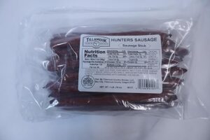 tillamook country smoker - hunters sausage stick 36 ct bulk 1 lbs beef & pork stick meat snack camping hiking