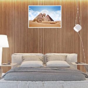 Bdzxfqwe Canvas Wall Art Egyptian Pyramid Stone Figure Prints Posters Pictures Printing Office Living Room Bedroom Decor Unframed18 x12