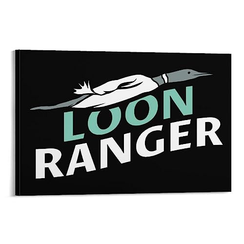 Bird Watching Loon Ranger Interior Art Wall Picture Canvas Art Poster And Wall Art Picture Print Modern Family Bedroom Decor Posters 12x18inch(30x45cm)29.0